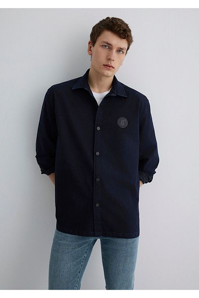 Mavi Pro Navy Blue Shirt Loose Fit / Loose Relaxed Cut 0211594-82318
