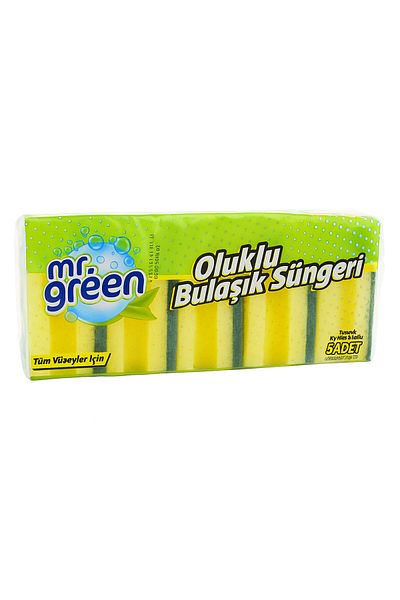 Mr Green Mr. Green Corrugated Dish Sponge 5 Pieces 1 Pack