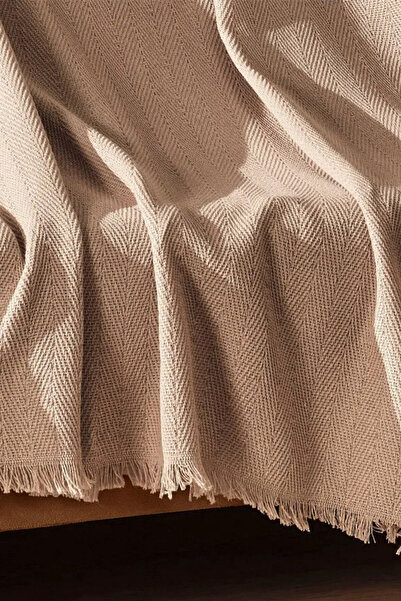 Genel Markalar Pamuklu Kaymaz Koltuk Çekyat Örtüsü&koltuk Şalı Çizgi Desenli 170x200