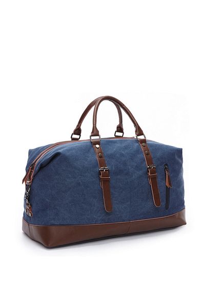 Generic Large Capacity Duffel Bag Casual Canvas Tote Weekend Overnight Gym Bag Canvas Waterproof
