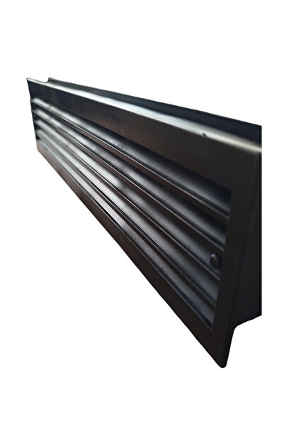 ÇELİK MENFEZ KAPI MENFEZİ 45X10 CM OLCUSUNDE PLASTİK-MAT SIYAH