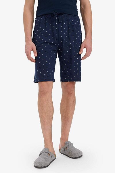 DeFacto Regular Fit Patterned Pocket Shorts Pajama Bottoms E0513Ax25Sm