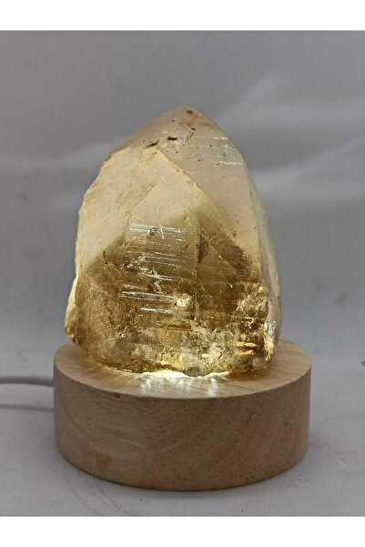 gemsartdeco Kristal Kuvars Doğaltaş Ham Kütle Huzur Lamba