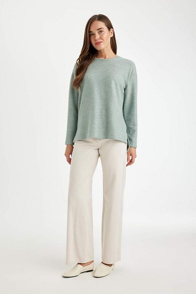 DeFacto Relax Fit Crew Neck Long Sleeve T-Shirt B2205Ax24Au