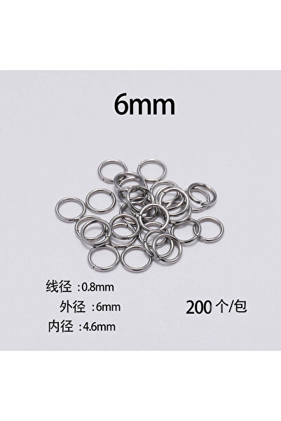 Choice 0.8 x 6mm 200pcs 30-200Pcs 3-25mm Stainless Steel Split Ring Open Single Loops Jump Rings Connector