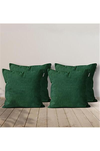 GOCCIA HOME 4'lü Kadife Dokulu Kırlent Kılıfı Yeşil