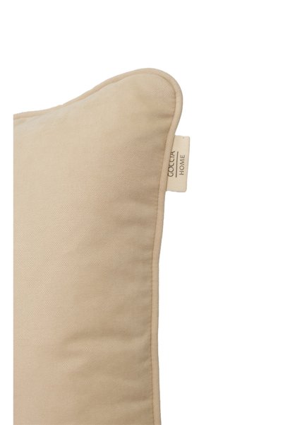GOCCIA HOME 2-Pack of Cushion Cover Piped Decorative Bohemian Soft Sofa Backrests That Can Be Punched as a Gift Creamsquare