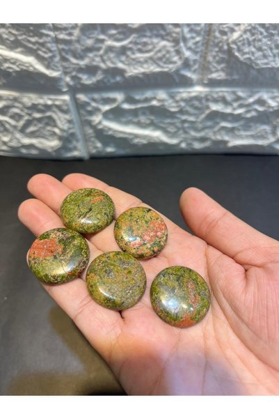 gemsartdeco Unaki̇t Natural Stone Circle Special Cut