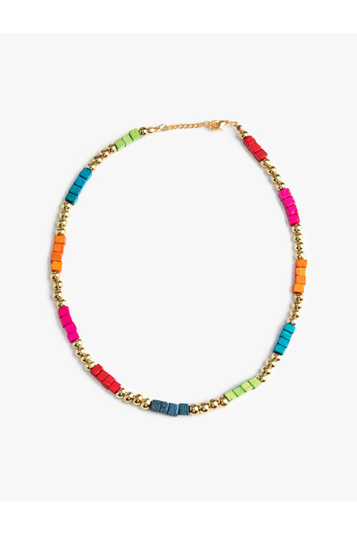 Koton قلادة مطرزة بأشكال نجمة وتفاح بسيطة