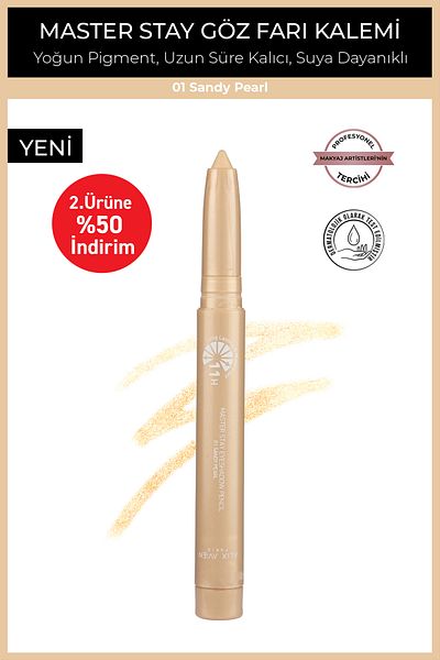 Alix Avien Waterproof 11 Hour Lasting Gorzej Cream Eye Pencil Shadow Master Stay 01 Sandy Pearl