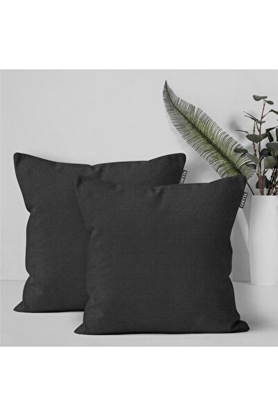 GOCCIA HOME 2-Piece Cushion Cover Linen Look Soft Sofa Backrest Can Be Gift-P...