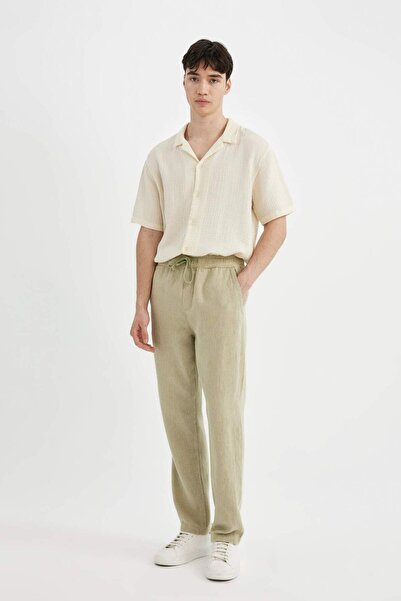 DeFacto Regular Fit Normal Cut Summer Cotton Jogger Pants B2204Ax24Sm