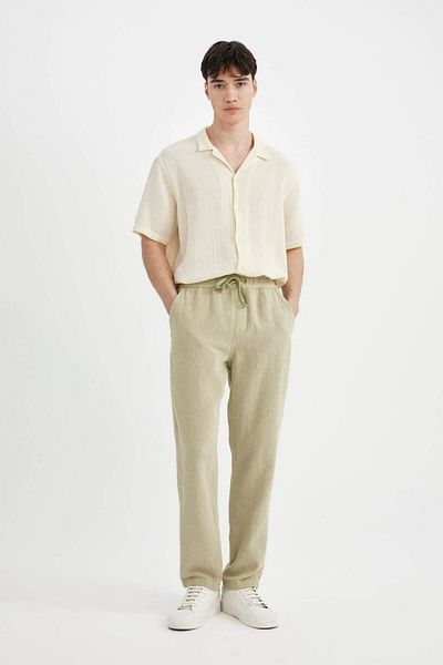 DeFacto Regular Fit Normal Cut Summer Cotton Jogger Pants B2204Ax24Sm
