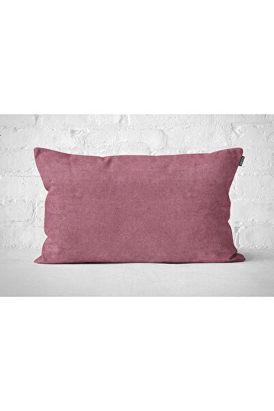 Single Velvet Textured Pillow Case Dusty Rose