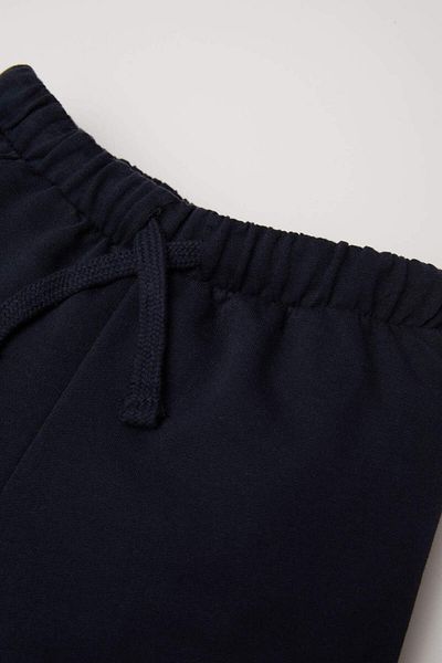 DeFacto Marineblaue Jogginghose für Babys mit elastischem Bund und Etikettendruck D4611A524AU