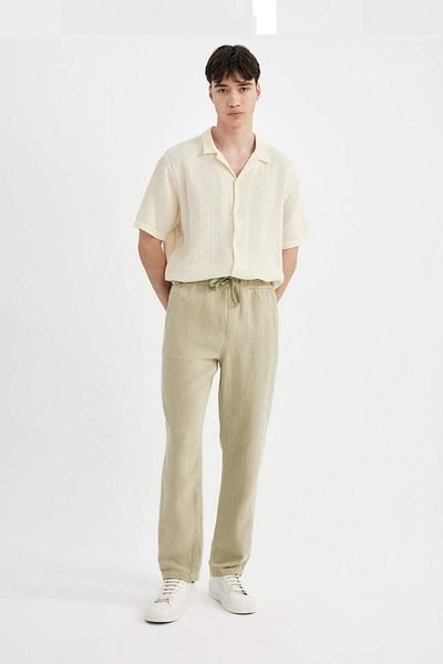 DeFacto Regular Fit Normal Cut Summer Cotton Jogger Pants B2204Ax24Sm