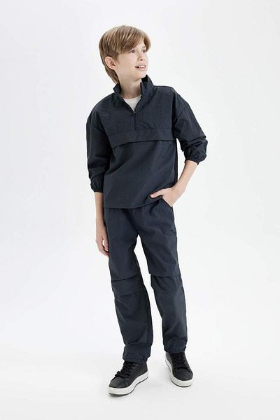 DeFacto Băiat - Pantaloni Jogger Buzunar Antracit D0334a824au