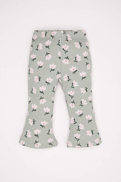 DeFacto Baby Girl 2 Piece Set Floral Crew Neck Sweatshirt Elastic Waist Spanish Leggings D3694A524Au