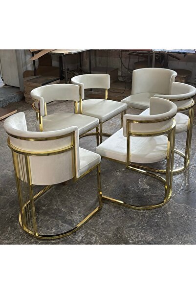 numan metal Altılı alyans sandalye salon otel cafe mutfak sandalyesi