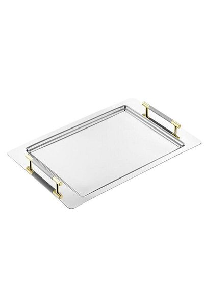 Tiamo Ela Gold Stainless Steel Tea and Serving Tray