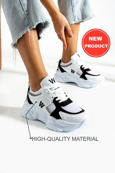 Devida Women's White Sports Shoes 5 cm High Air Sole Casual Sneaker Gx110