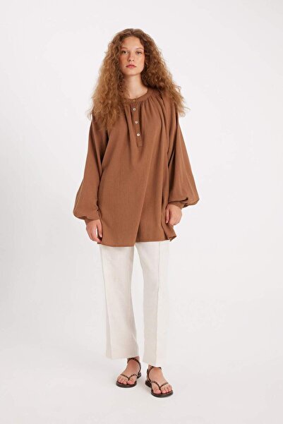 DeFacto Manuka X Straight Fit Linen Trousers D4388Ax24Hs