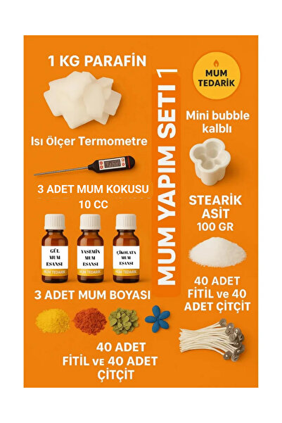 MUMTEDARİK Mum Başlangıç Seti 1