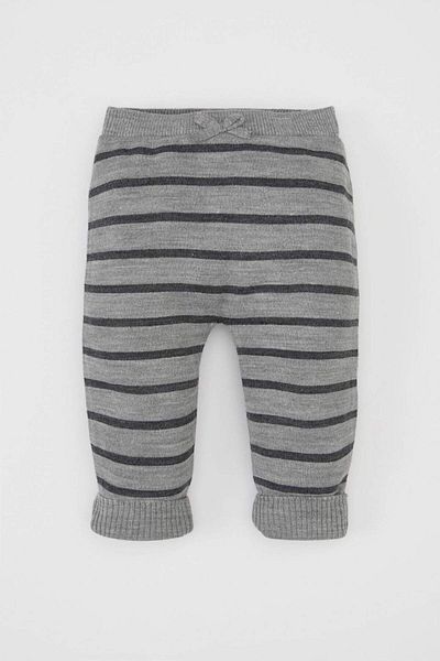 DeFacto Baby Boy 2L Society Koala Embroidered Cycling Sweater Sweater Striped Elastic Waist Bottom C9590A5