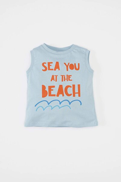 DeFacto Tricou cu imprimeu pentru bebelusi cu decolteu C3975A524HS