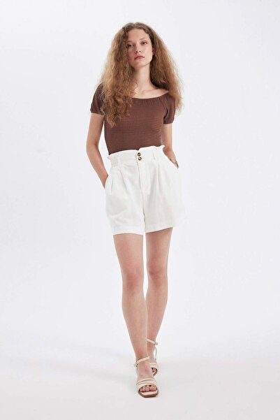 DeFacto Μπλουζάκι με κοντό μανίκι με ανοιχτό ώμο - D3471AX24HS