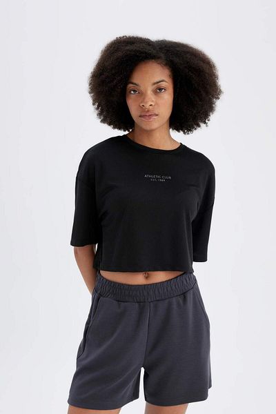 DeFacto DeFactoFit - Sports Short Leg Modal Shorts D1278AX24HS