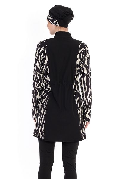 InStyle ملابس سباحة حجاب سوداء مغلقة مكونة من 4 قطع 6064A