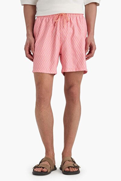 DeFacto Desenli File Astarlı Kısa Boy Deniz Şortu B7442AX24HS