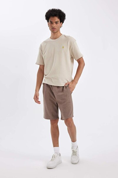 DeFacto Regular Fit Thessaloniki látkové kapesní bermudy D4546AX24SM