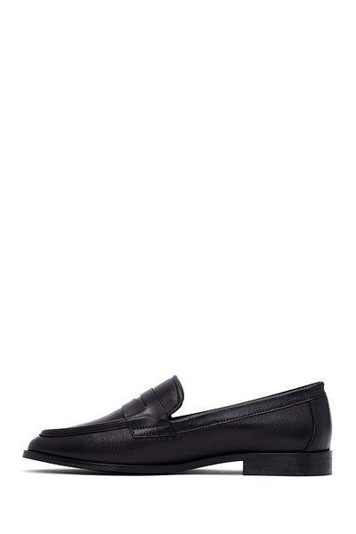 Derimod Women's Black Leather Loafer 25Afd161718