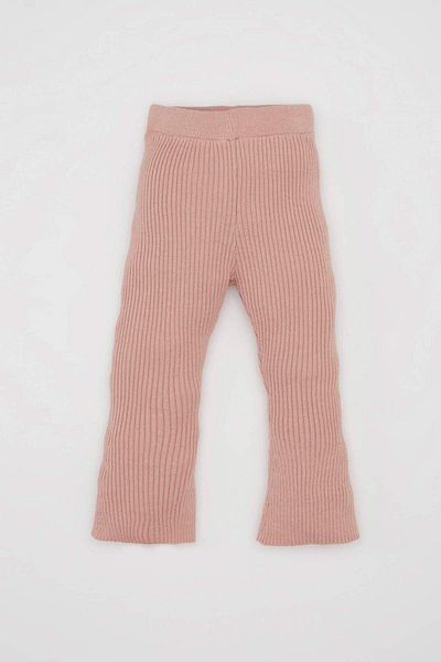 DeFacto Leggings pentru fetiță, cu picioare spaniole, tricotaj bej, C8442A524WN