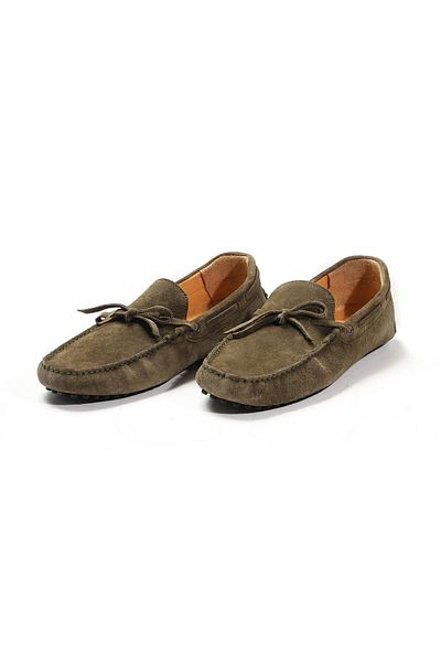 Dufy Ανδρικά Suede Casual Παπούτσια Khaki - 95653