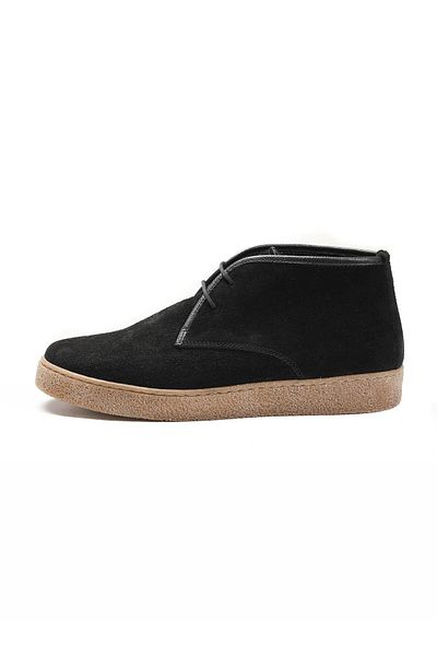 Dufy Men's Black Flat Casual Shoes - 80789