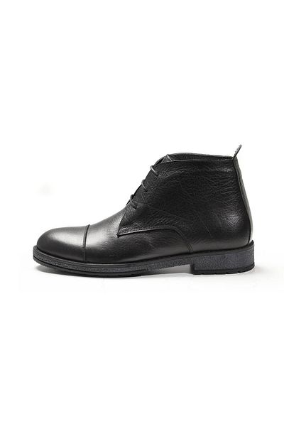 Dufy Men's Black Lace-up Boots - 92298