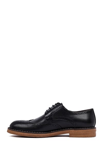 Derimod Men's Black Lace-Up Leather Casual Shoes 25Wfd603814