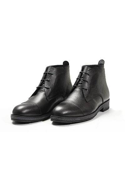 Dufy Men's Black Lace-up Boots - 92298