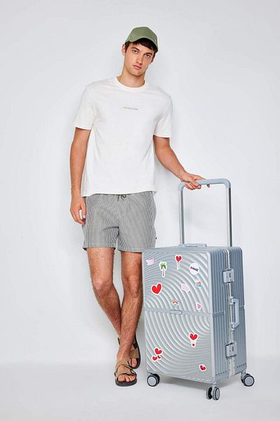 DeFacto Gestreifte kurze Meereshose B7535AX24HS