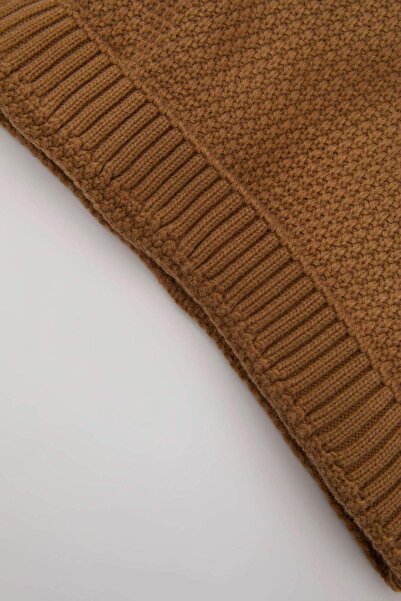 DeFacto Baby Boy V-Neck Basic Plain Knitwear Sweater C8864A524Au