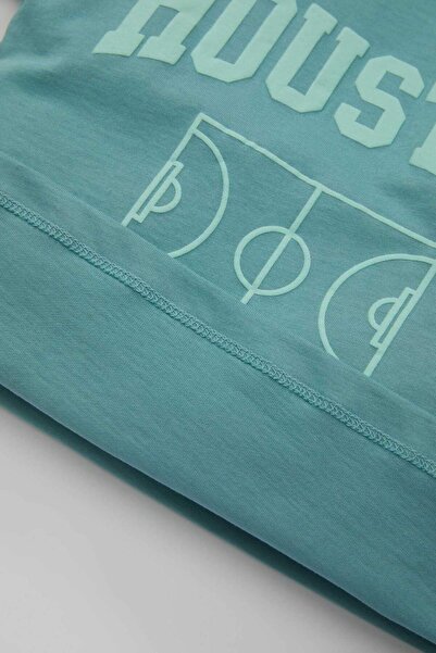 DeFacto Μπλουζάκι με κοντό μανίκι με στάμπα για αγόρι D3866A524SM