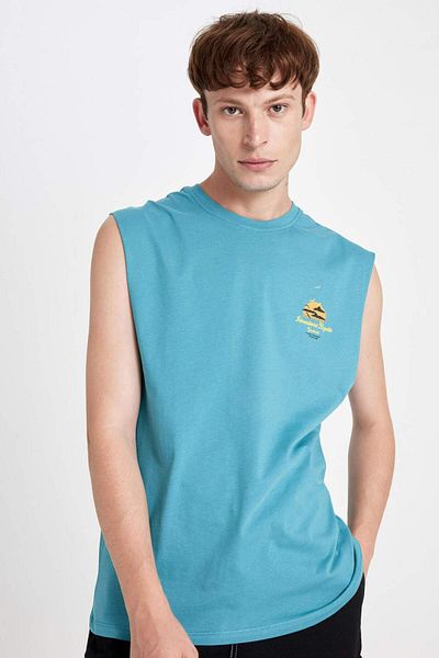 DeFacto 100% Bumbac Boxy Fit Tricou cu gât rotund C5047AX24HS
