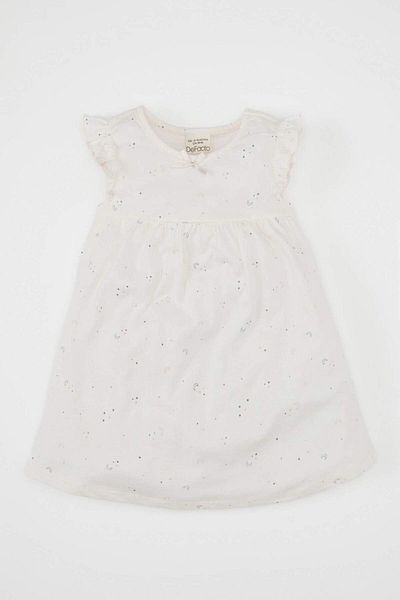 DeFacto Star Patterned Short Sleeve Baby Girl Pajamas Set - C5075A524HS