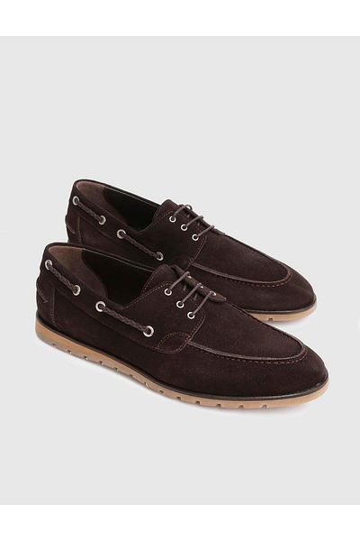 İLVİ Eccles Suede Leather Brown Men's Oxford Shoes