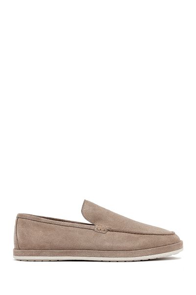 Derimod Men's Beige Suede Leather Loafer 25Sfd612310