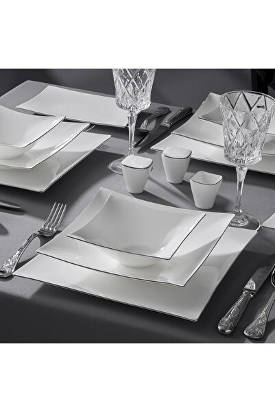 Jumbo Wind Platin 64 Parça 12 Kişilik Yemek Takımı