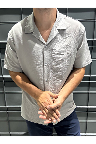 King Brothers Kısa Kollu Erkek Gömlek Regular Tam Kalıp